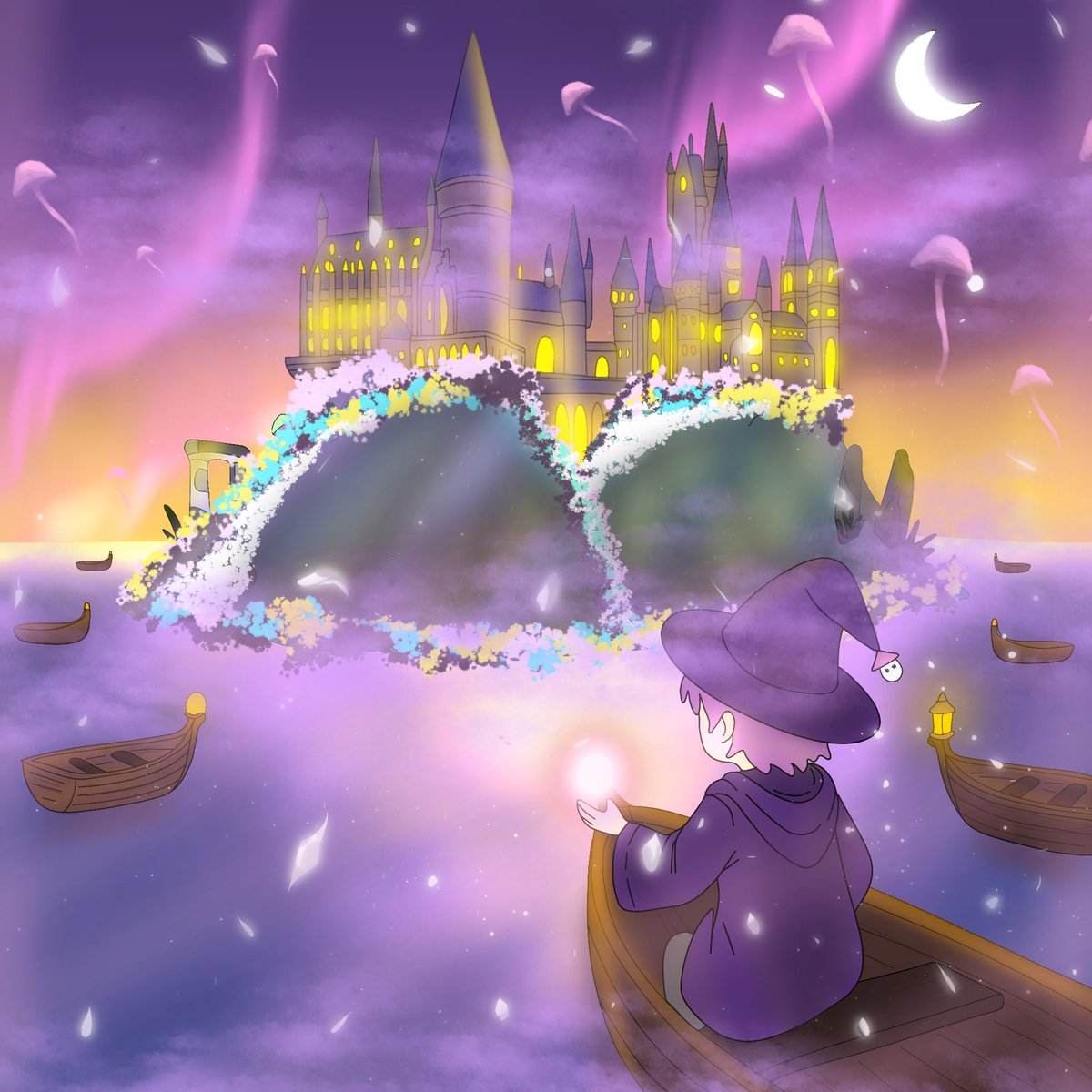 gMagic🪄

The wizard glides through the violet mist, holding a fragile spark in his hands that pulses softly with light. 

The water reflects wandering lights and distant stars, and ahead a floating city rises, like a dream slowly remembering itself….

<a href="/magicblock/">MagicBlock ✨⬜</a> <a href="/16vivz/">Viv</a>