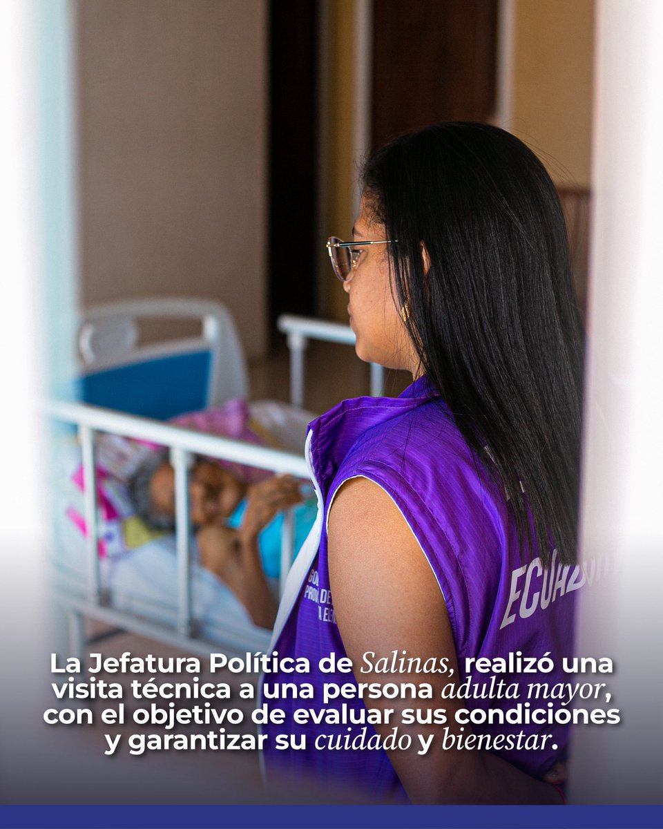 AnaLeonOk's tweet photo. En el marco del trabajo en territorio, la Jefatura Política de Salinas realizó una visita técnica domiciliaria a una persona adulta mayor en situación de vulnerabilidad, a fin de evaluar sus condiciones sociales, familiares y de bienestar.

#Salinas #TrabajoEnTerritorio https://t.co/8QXDMx9Flm