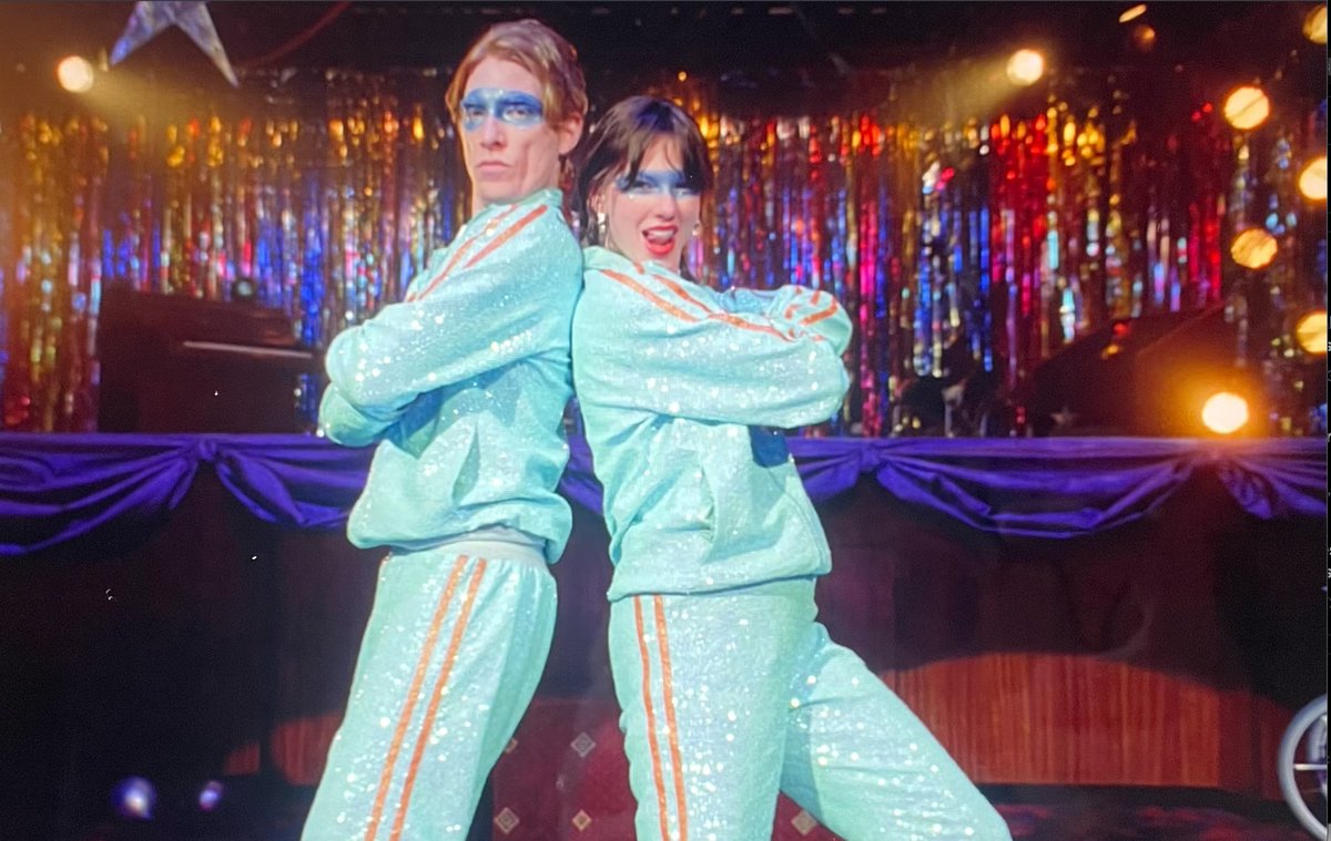 I did not have "General Armitage Hux dancing in a Taylor Swift" video on my 2026 bingo card, but I'm here for it.