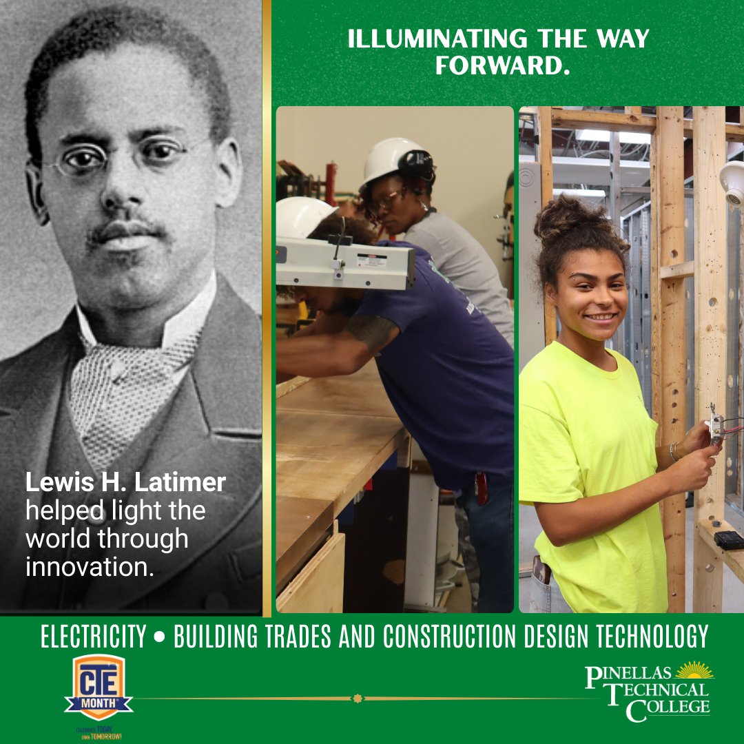 This month, Pinellas Technical College celebrates Black History Month and Career Technical Education. Lewis H. Latimer helped light the world through innovation and at PTC, students are building the skills that power the future.
Build Your Legacy. Powered by Skills.
#PTCProud