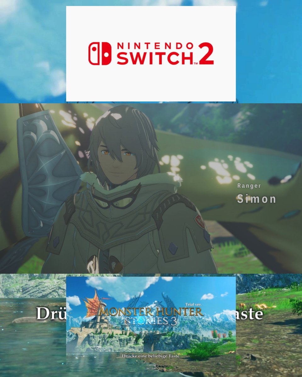 Dennis_RPGKING's tweet photo. #NintendoSwitch2 #MonsterHunterStories3 #Trialversion Spieltagebuch Update: Prinz von Azuria Dennis, Ranger Simon, Breitblattbecken und Azuria Siehe Bilder Yeah🙂 https://t.co/nQLB7WZvvo