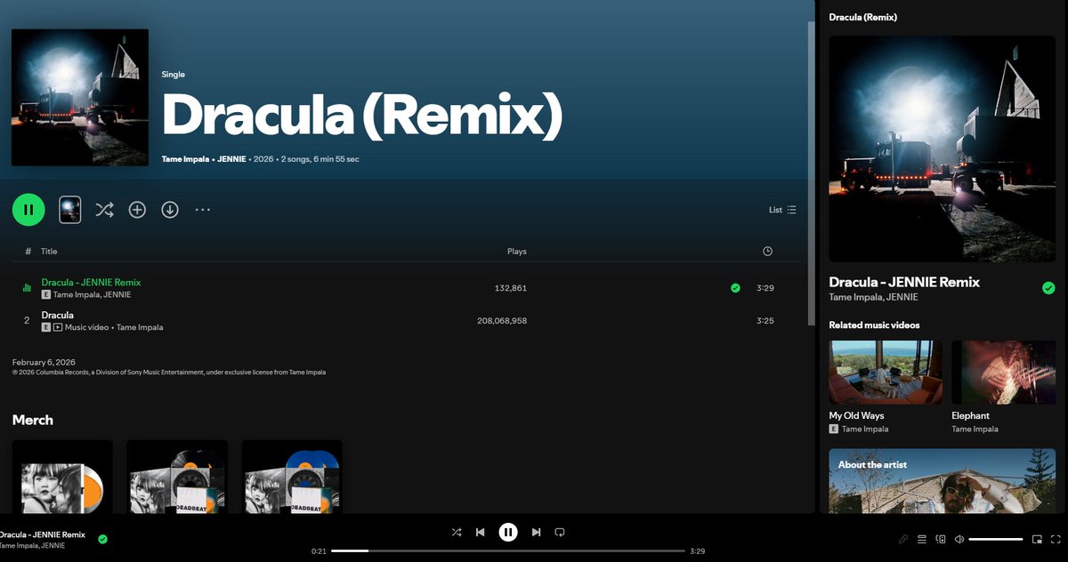DROP YOUR STREAMING PROOF 👇🚨🚨

DRACULA REMIX OUT NOW #JENNIExTAMEIMPALADRACULA