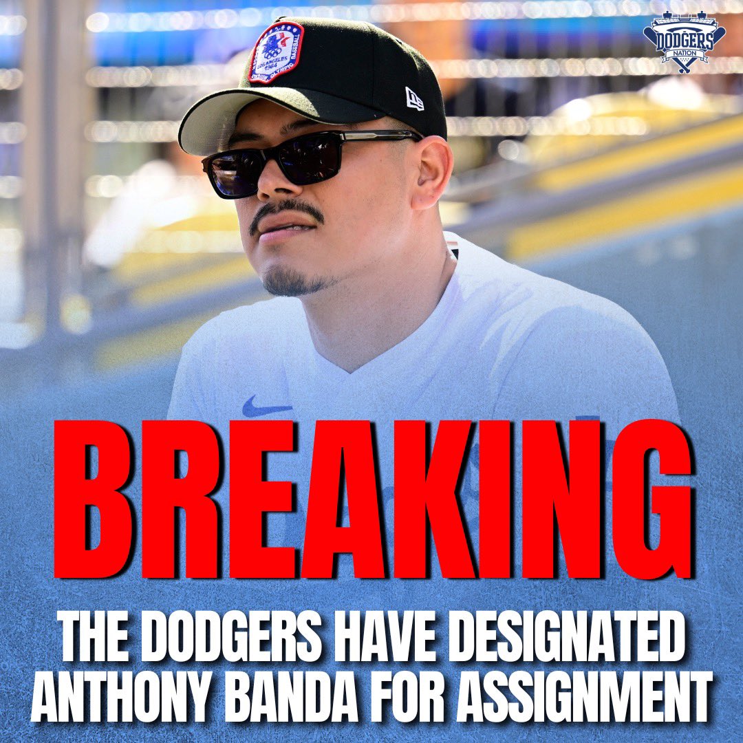 DodgersNation's tweet photo. BREAKING: Anthony Banda has been DFA'd by the Dodgers 🚨

The two-time World Series champion has meant a lot to the organization these past few years. https://t.co/VD1MpVaSUd