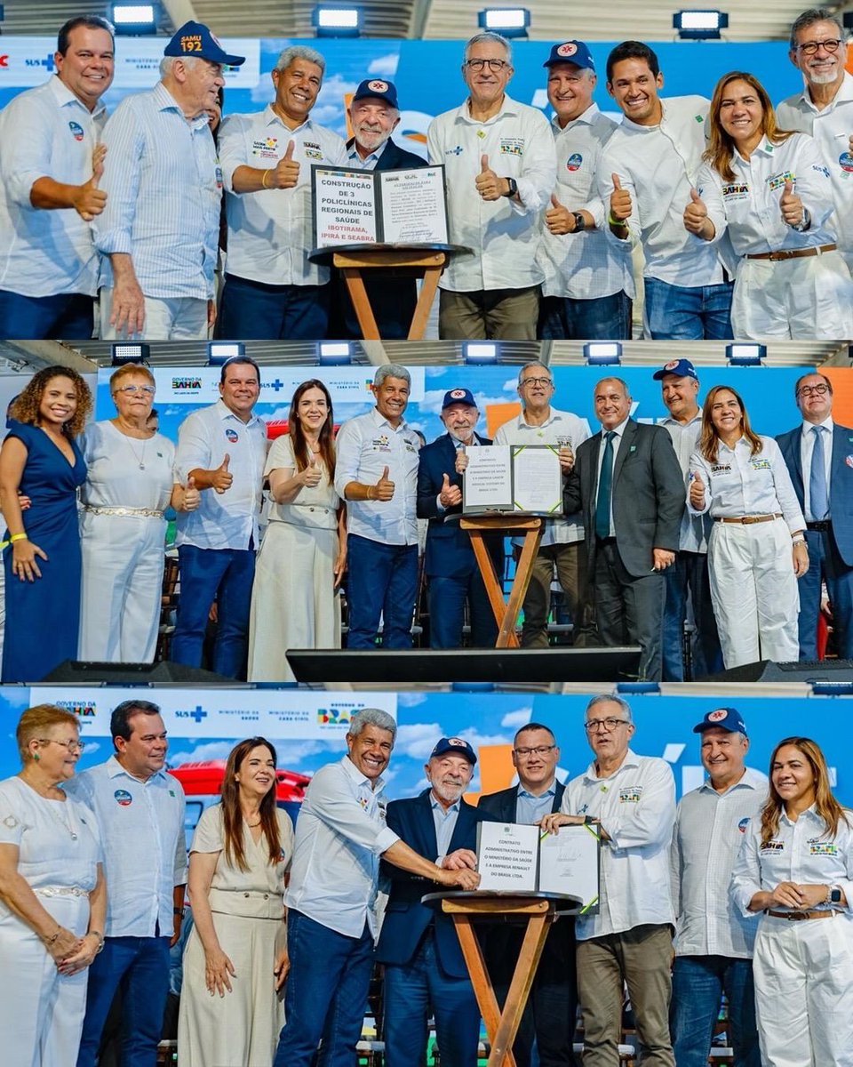 LulaOficial's tweet photo. Hoje, estou em Salvador e anunciamos importantes ações para o fortalecimento do SUS. Lançamos ações do Novo PAC Saúde com um investimento de R$ 815 milhões para a compra inédita de 2,1 mil veículos que vão transportar pacientes do SUS para tratamentos especializados, inclusive com prioridade no cuidado ao câncer. É um compromisso com a dignidade e o acesso à saúde que todo brasileiro merece.

Estamos falando de 700 micro-ônibus, 700 vans e 700 ambulâncias, que estarão à disposição das redes municipais e estaduais em 2026. Além disso, assinamos contratos para 80 novos tomógrafos e entregamos mais de mil combos de equipamentos para ampliar cirurgias e a atenção básica em todo o país. Com isso, vamos levar mais atendimento, diagnóstico e cuidado próximo de quem precisa.

Essas ações fazem parte do programa Agora Tem Especialistas, que já vem ampliando consultas, exames e cirurgias no SUS. A saúde pública não pode parar de avançar, e, com investimentos, seguiremos reduzindo filas, fortalecendo serviços e garantindo que a população tenha acesso rápido e eficaz.

📸 @ricardostuckert