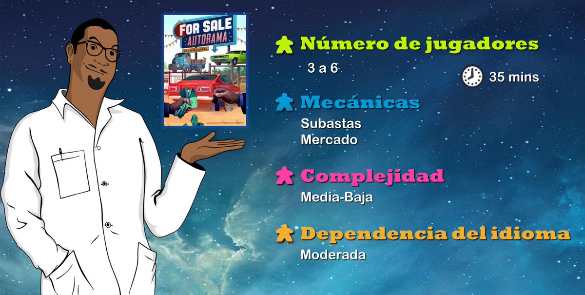 ¡Compra barato y vende caro en este juego de ventas de automóviles y asesores! 

youtu.be/lQ1rLjiNIgs

Buy low and sell high in this game of auto sales and advisors! 

#ForSaleAutorama #BGG #Boardgames #Juegosdemesa #juegaalgodiferente #tabletopgames