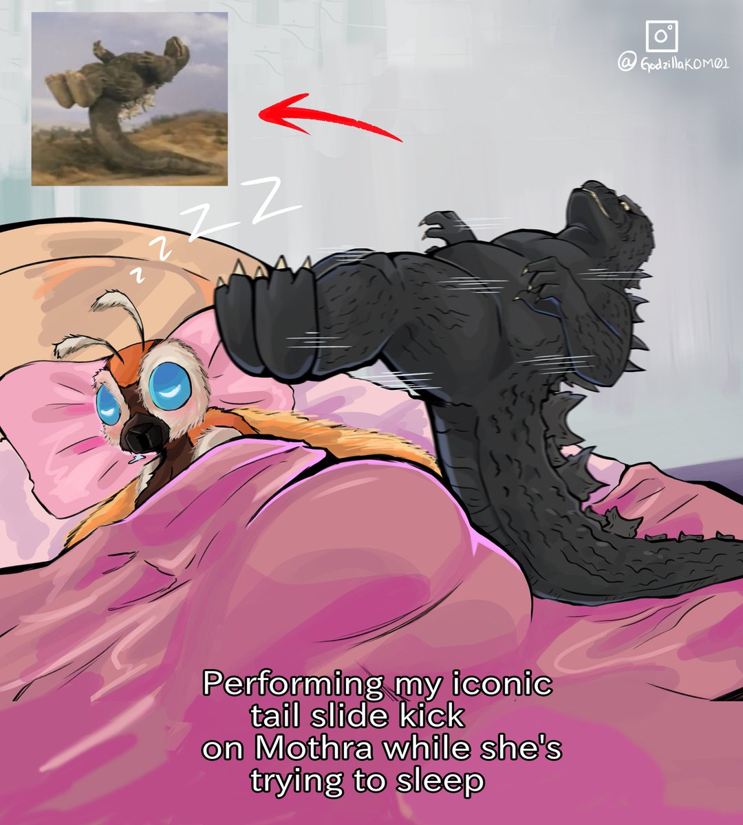 some dude did this on Insta,  it's something Godzilla would definitely do