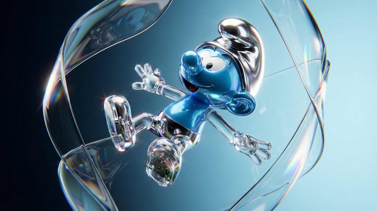 Chrome-glass characters