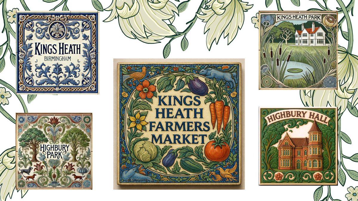 Ktphotouk's tweet image. I’ll be at Kings Heath Farmers Market tomorrow with my hand-printed ceramic tiles inspired by local history and heritage. Come and say hello, browse the tiles, and find a little piece of Birmingham to take home.
morganandmorris.etsy.com
#KingsHeath #ArtsAndCrafts #CeramicTile