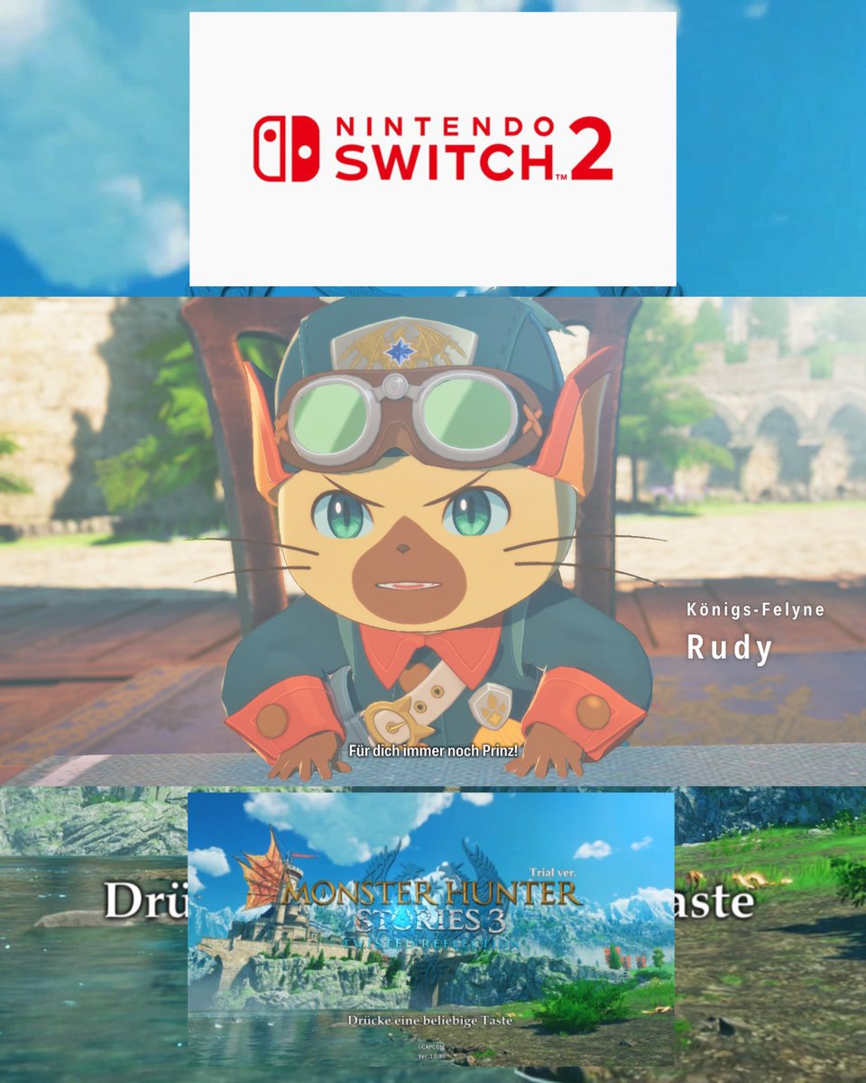 Dennis_RPGKING's tweet photo. #NintendoSwitch2 #MonsterHunterStories3 #Trialversion Spieltagebuch Update: Spiegelsee, Königs-Feline Rudy, Ranger Kora und Ranger Ogden Siehe Bilder Yeah🙂 https://t.co/0qbSGmJfiL