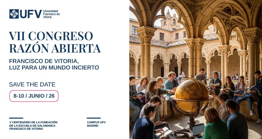 Muy interesante el VII Congreso Razón Abierta de la <a href="/ufvmadrid/">Universidad Francisco de Vitoria</a>, 8-10 de junio.

👉ufv.es/congreso-razon…
