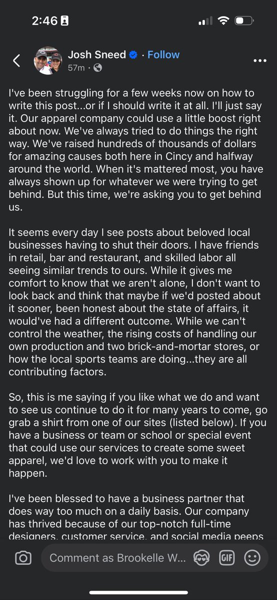 Show Cincy Shirts some love!!! We can’t lose em 😭