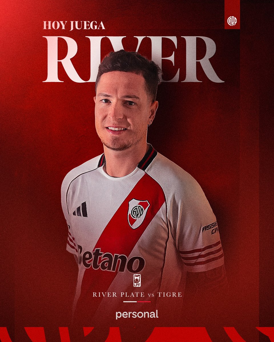 RiverPlate's tweet image. ¡HOY JUEGA RIVER! ⚪🔴⚪