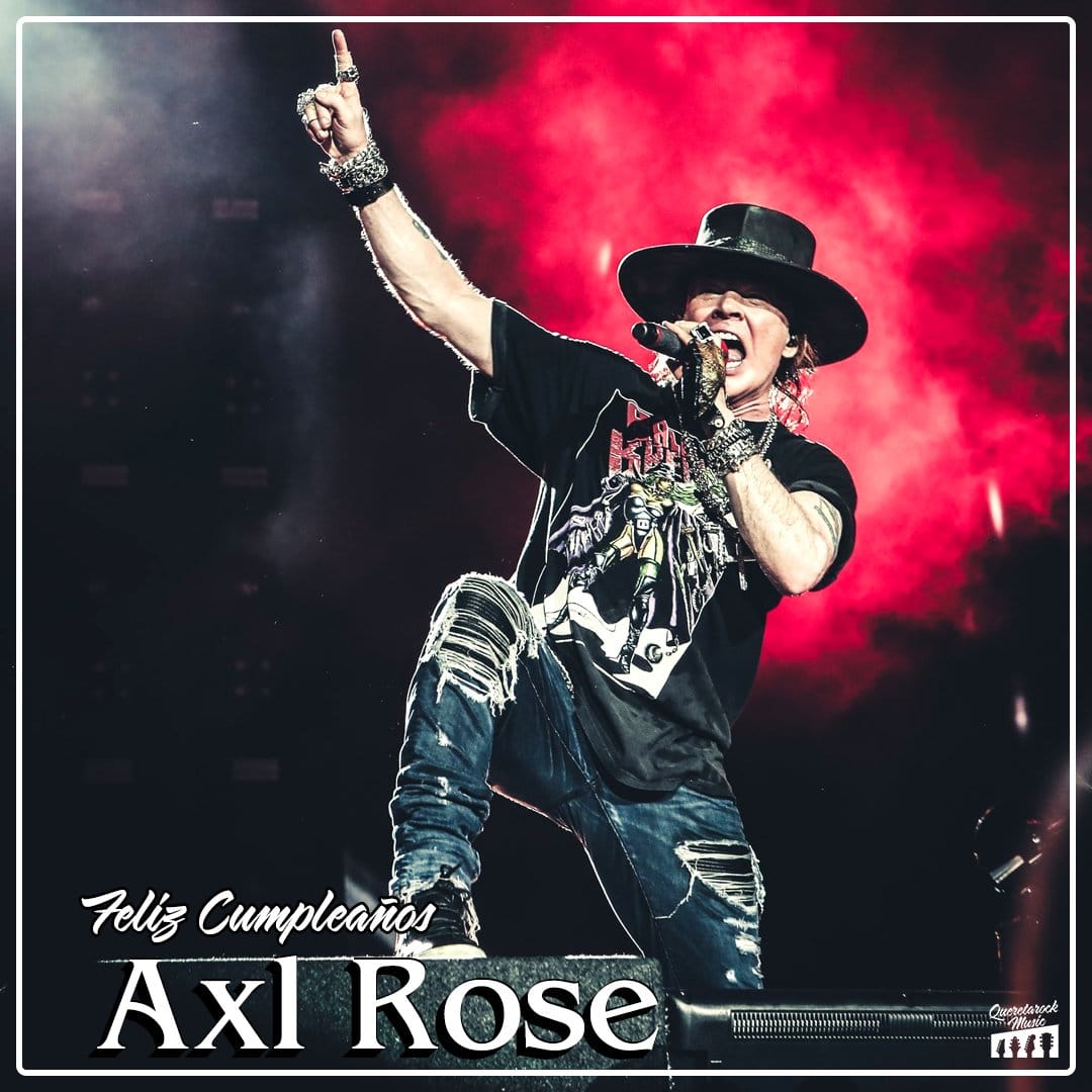 Un día como hoy 6 de febrero pero de 1962 nace William Bruce Rose Jr., mejor conocido como Axl Rose vocalista de la banda Guns N' Roses 
Felices 64 años.