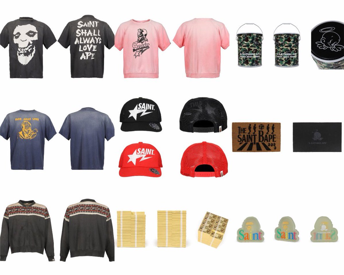 uptod4te's tweet photo. ©SAINT Mxxxxxx x New Era®︎ / BAPE®︎ / BerBerJin 26SS 2nd. Drop が国内2月7日（土）10:00 より発売開始 【セントマイケル ニューエラ ベイプ ベルベルジン 新作】
https://t.co/cqRb6omTl8 https://t.co/Xyp27HrKJk