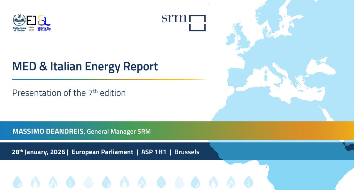 Edison4Gov's tweet image. #eTransition
MED &amp;amp; Italian Energy Report
Per Europa – e 🇮🇹 in particolare – la sfida è tenere insieme transizione, sicurezza approvvigionamenti e geopolitica, rafforzando partnership nel Mediterraneo su rinnovabili, reti, porti e Critical Raw Materials

🔗shorturl.at/QMDzM