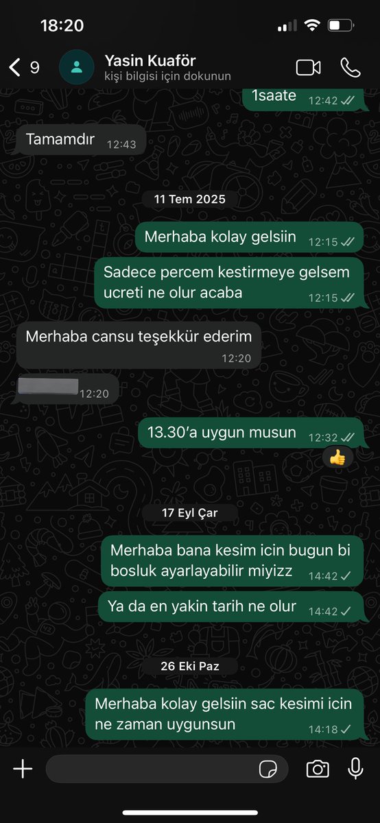 Beni burda kuaforsuz birakip yurtdisina kactin ya alacagin olsun