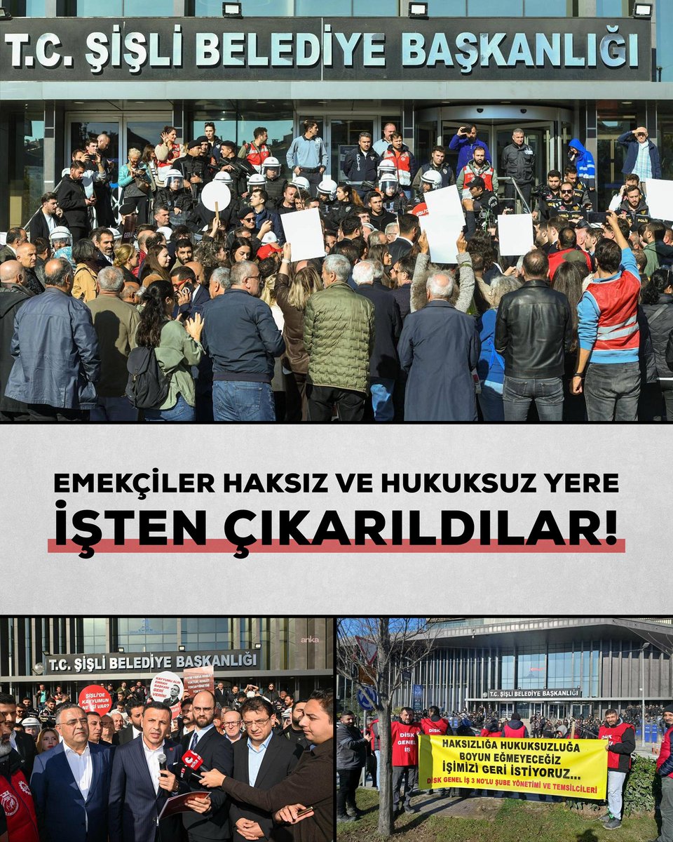 Biz sizlere gerçekleri anlatmaya devam edelim:

Şişli’deki kayyum yönetimi, sosyal destekleri tek tek iptal etti, kültür ve sanat faaliyetlerini sonlandırdı. Değil çevre uygulamaları, liyakatsiz kadrolarıyla temel belediyecilik hizmetlerini bile yerine getiremez hale geldi.

İşte