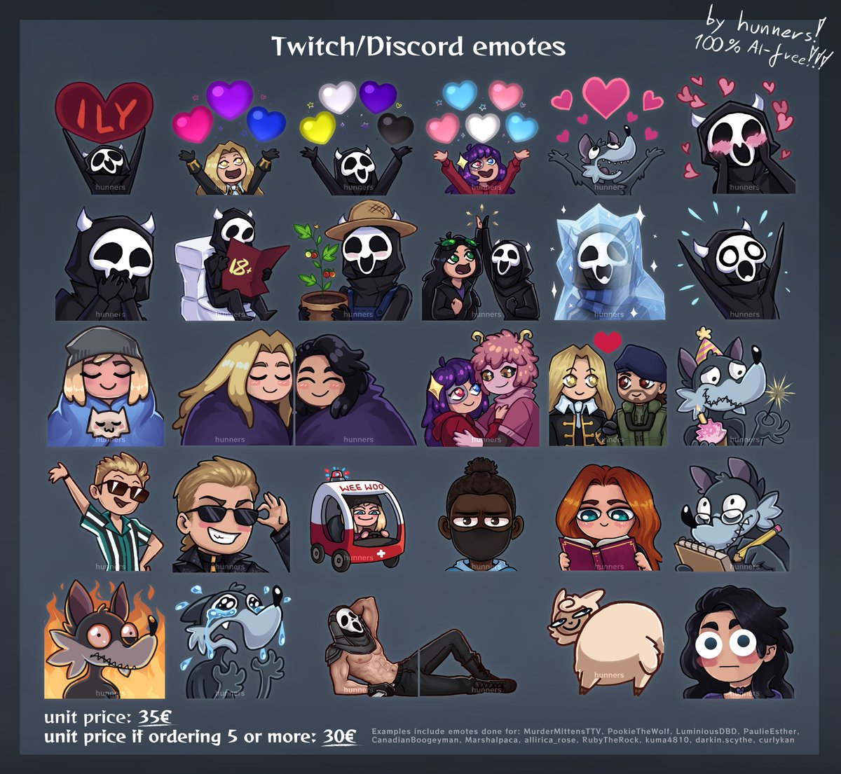 hunnybe4r's tweet photo. i do emotes!
yell at me in DMs if you need emotes!! 
pls perceive some fun examples of emotes!!! https://t.co/SyROenax4c