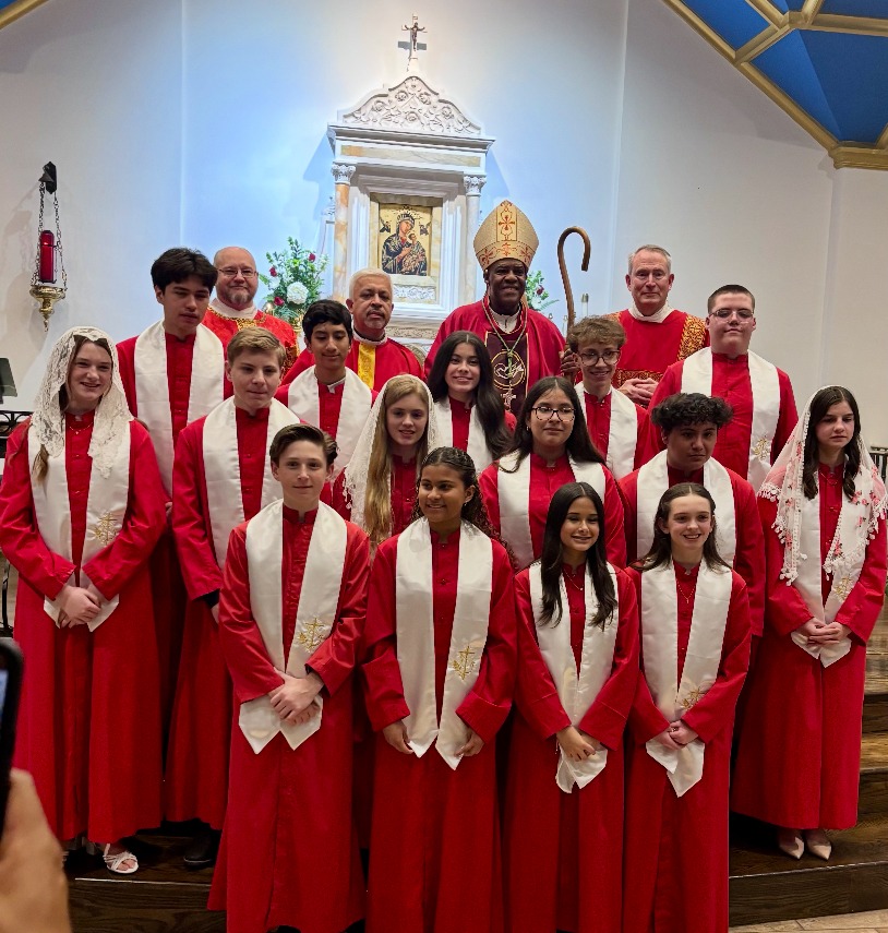 DioceseChas's tweet image. On Feb. 4, Bishop Fabre celebrated Confirmation at Our Lady of Perpetual Help Church in Camden with Father Orlando Serrano, pastor, and parish deacons. His homily challenged the confirmandi to lead children of the parish to follow Jesus.

#confirmation #ourladyofperpetual #camden