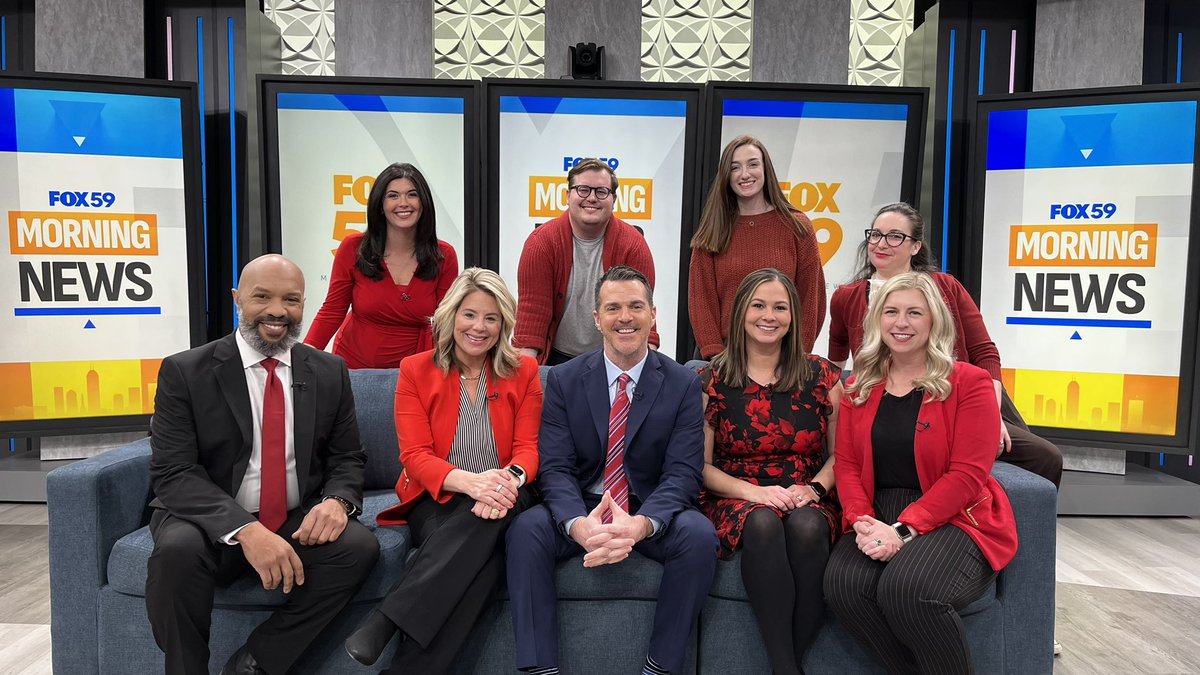 AHAIndiana's tweet photo. Thanks to the team at @FOX59 @CBS4Indy for going red today in honor of women’s heart health. Looking good! #WearRedDay  #GoRedforWomen @Daniel_Miller8 @angelaganote @JimOBrienWX @AHardwickWx @AnnaDarlingTV @MelissaCrash https://t.co/bg1C8ETPFS