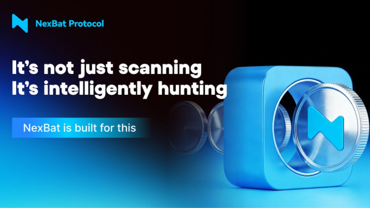 NexBatProtocol's tweet photo. DeFi yield is fleeting. Opportunities appear &amp; vanish in seconds across chains &amp; protocols.

NexBat is built for this. An AI engine that monitors, scores, &amp; prioritizes real-time market signals—from peg deviations to funding rates—to catch what humans miss.

#DeFi #AI #NexusChain https://t.co/W2sT0Dw1A8