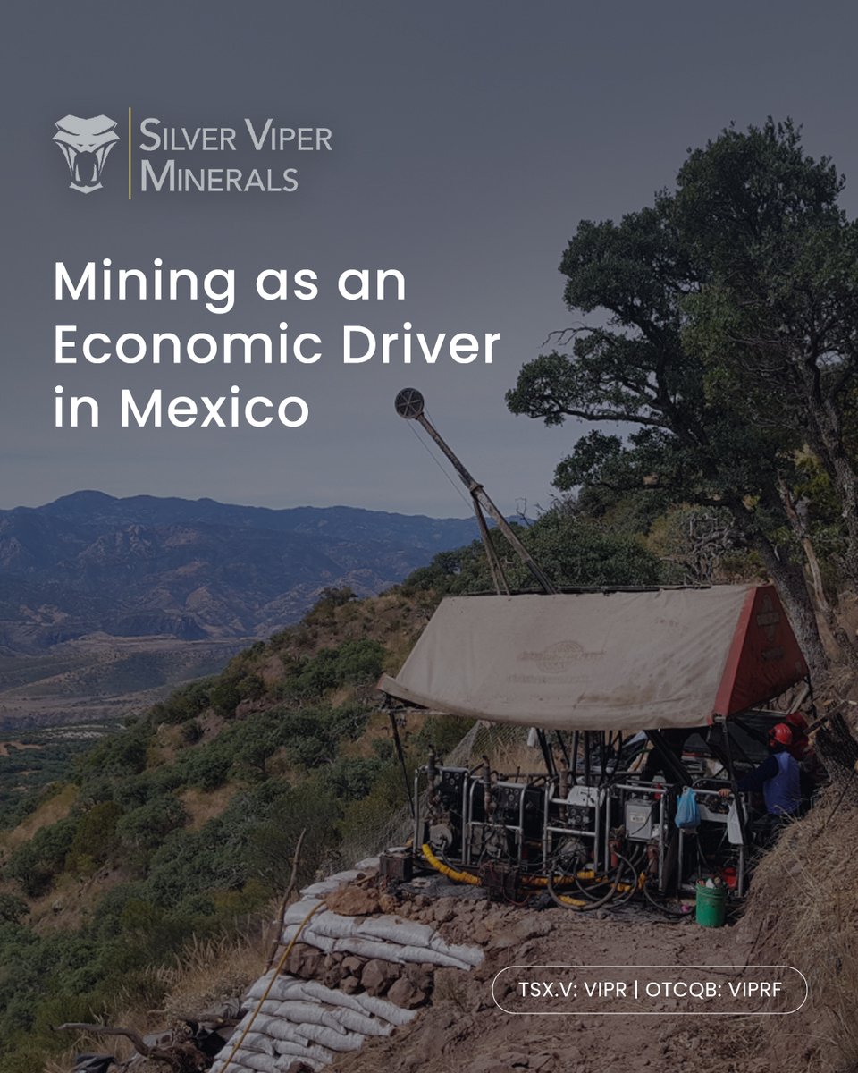SilverViperCorp's tweet photo. Mining in 🇲🇽 Mexico is more than resource extraction. It plays a vital role in the country’s economic structure, driving technological advancement and social progress.

Learn more: https://t.co/RdYiMzA345

🇨🇦 #TSXV: $VIPR $VIPR.V | 🇺🇸 #OTCQB: $VIPRF
@SilverViperCorp https://t.co/QFjSj0y5VT