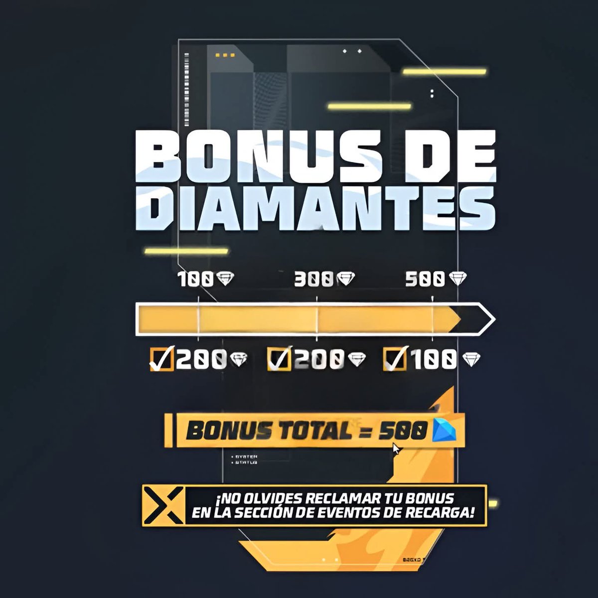 Tony_Current's tweet photo. Bonus de diamantes confirmado que estaria llegando para el 14 de febrero

#FreeFire #freefirelatam #freefirelovers https://t.co/99n4EcXJIX