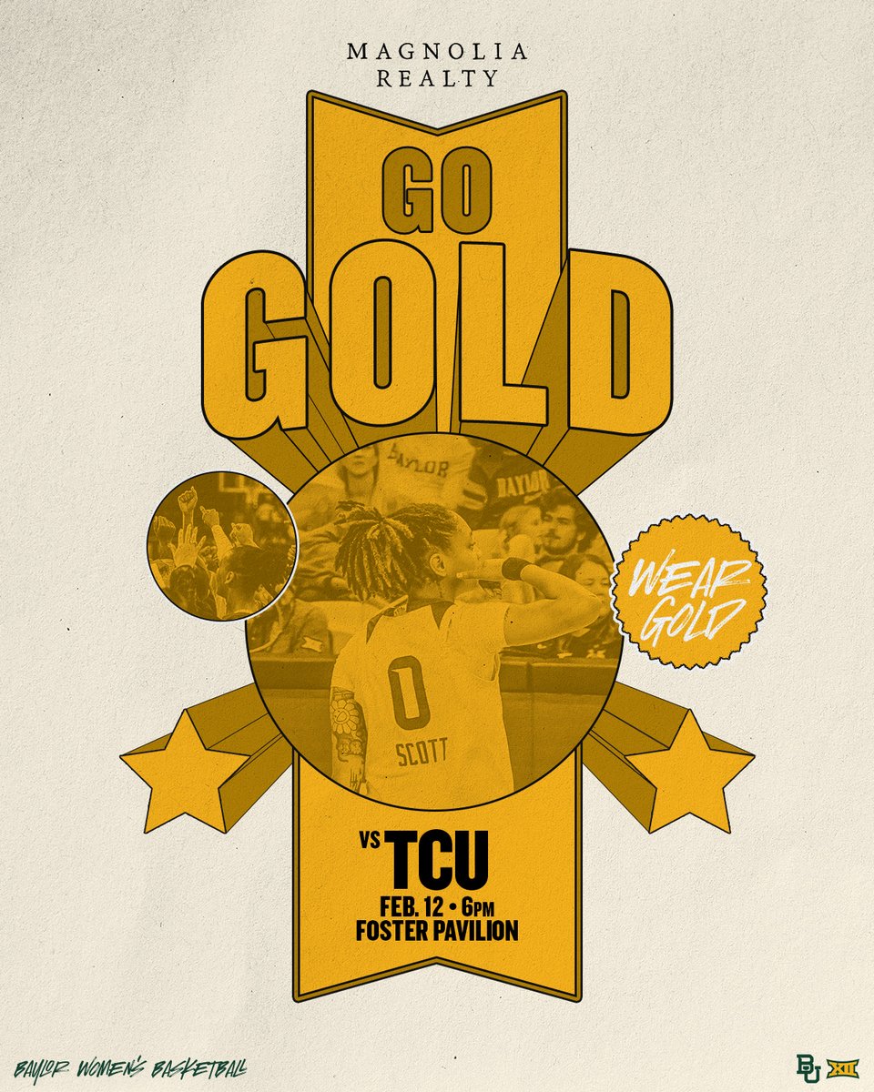 Two big <a href="/BaylorWBB/">Baylor Women's Basketball</a> home games up next! 👀

🎀 Saturday vs. Arizona State: WEAR PINK! 
🟡 Next Thursday vs. No. 15 TCU: WEAR GOLD!

🎟️: baylorbea.rs/WBBSingleGm