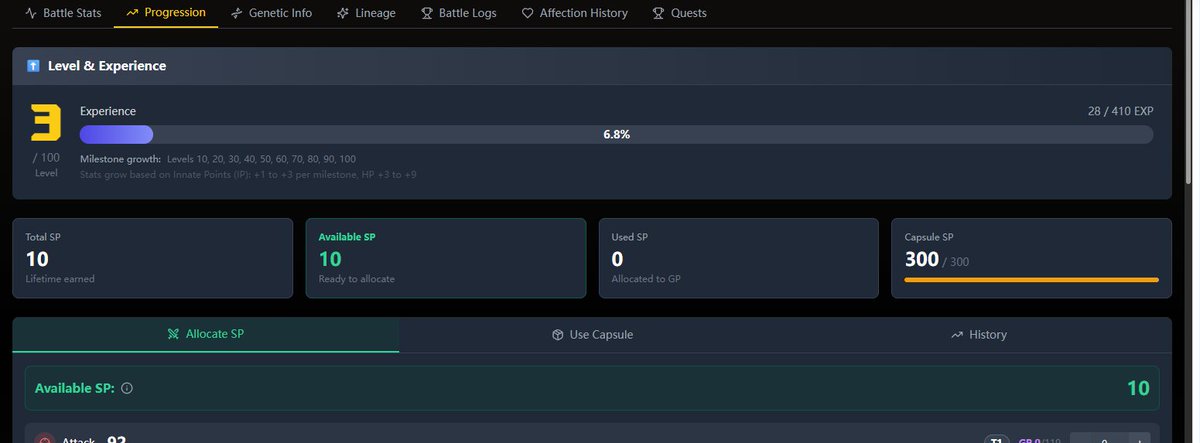 I’ve already claimed the Season 2 rewards, and my first chicken has reached Level 3 – I just have no idea how to allocate the SP.
<a href="/Ronin_Network/">Ronin</a> <a href="/PlayChickenSaga/">Chicken Saga</a>