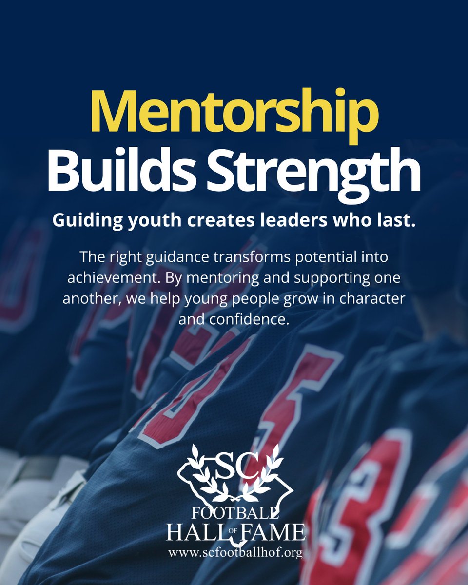 scbridgebuilder's tweet photo. Every leader was once guided by someone who believed in them. Let’s continue building youth who are prepared to lead with purpose.

 #SCFHOF #MentorshipMatters #LeadTogether #NextGenLeaders #CharacterFirst https://t.co/WqHOnXLBXM