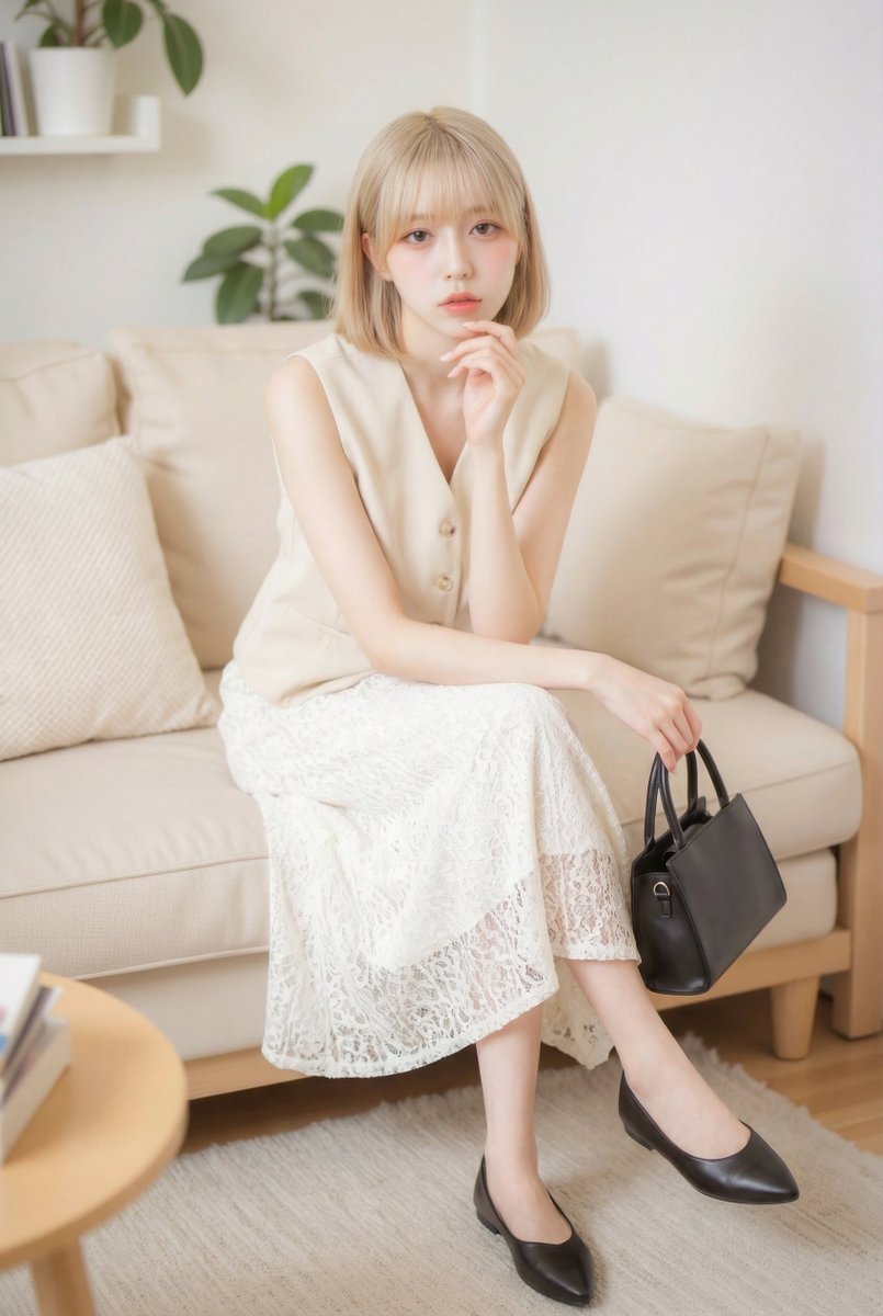 AI Fashion Prompt: Monochromatic Minimalist Utilitarian Style — example 4