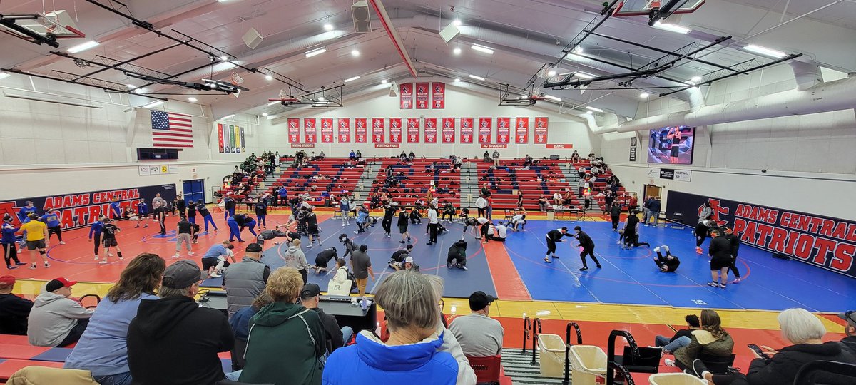 VeryHeavyKevy's tweet photo. The Millard West boys JV have made the trip west to Adams Central for a varsity tournament. A day of tough competition ahead. Pin &amp; win boys!
@MWHSactivities #WildcatPower https://t.co/K1O1qxkK05