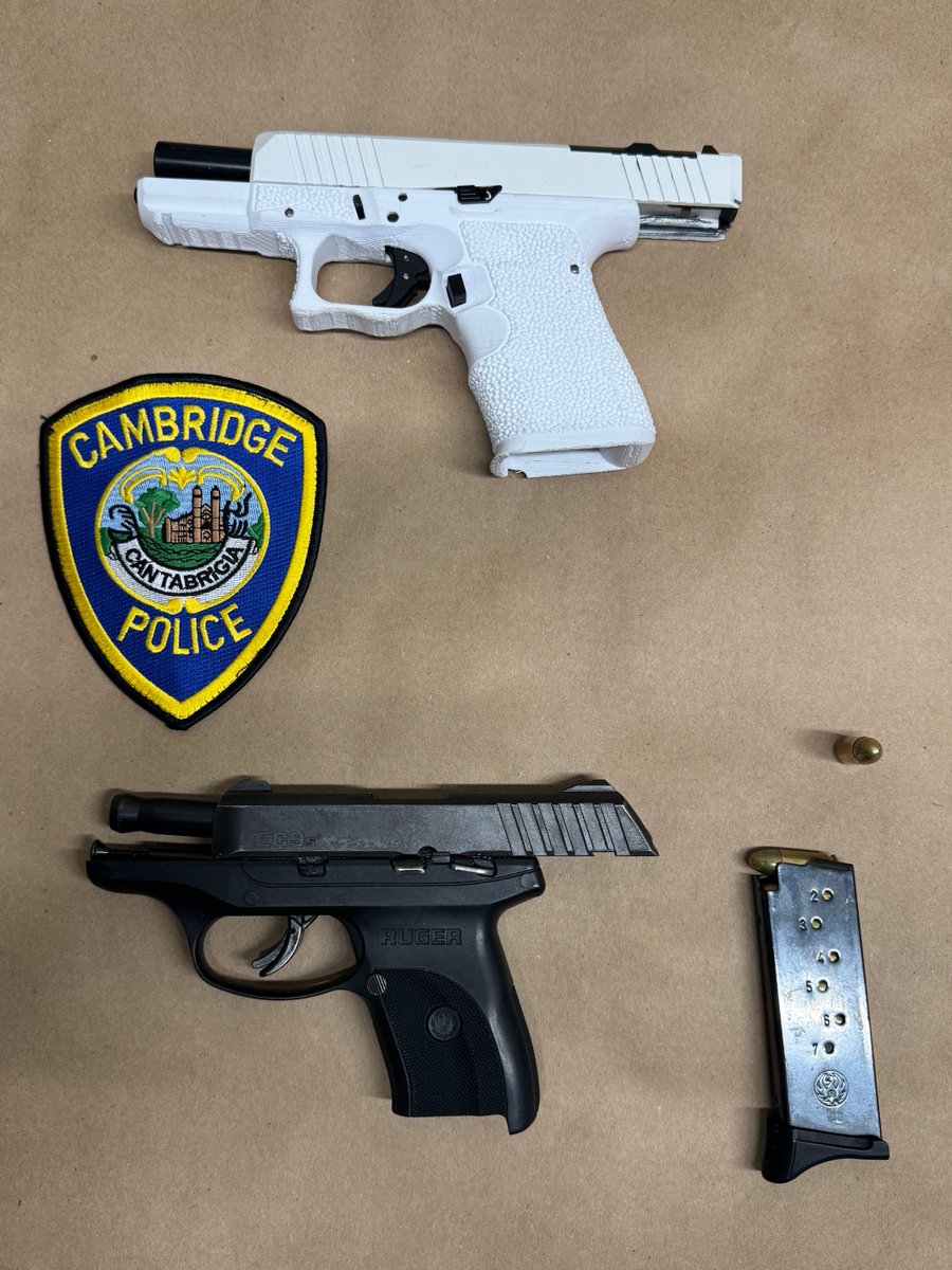 CambridgePolice's tweet photo. Two Arrested on Charges Related to Illegal Possession of Firearms. Read More: https://t.co/9qexQOUshB https://t.co/F2TtQTTEv8