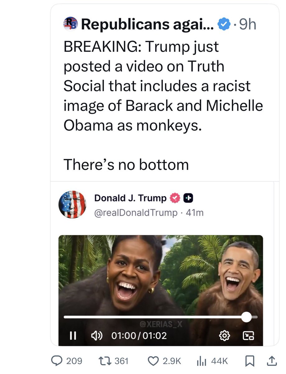 Apparently all the code words and discriminatory policies were not enough for Trump to prove his racism. Just sickening!