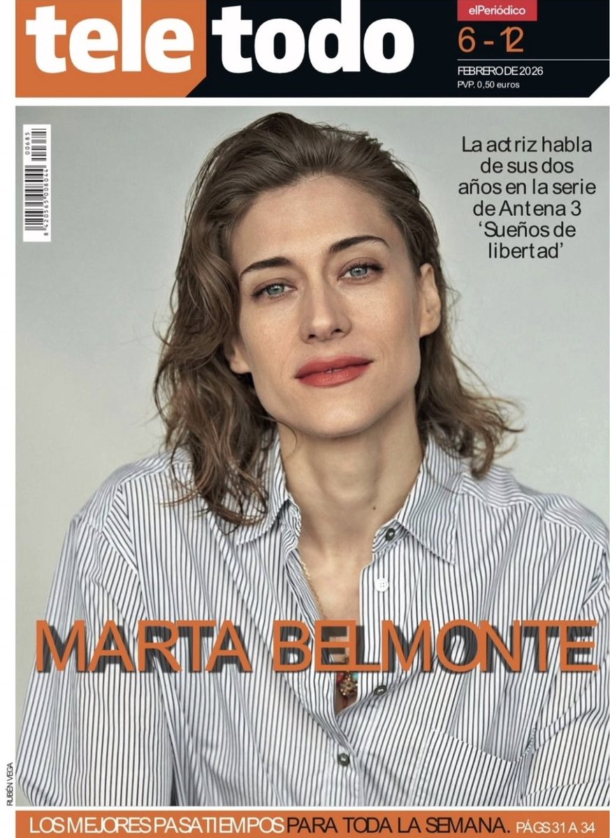 mafin_arg's tweet photo. Marta Belmonte TAPA de #TeleTodo https://t.co/ce2yQTupDE