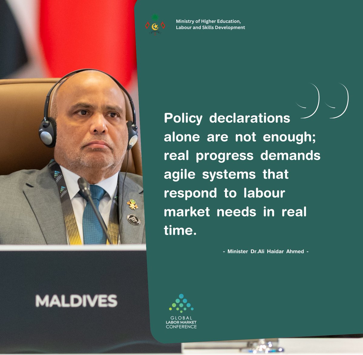 MoHEmv's tweet photo. Highlights from the Minister’s address at the Global Labour Conference 2026

#GlobalLabourConference2026 #ZeroUnemployment #DecentWork #EmploymentForAll #SkillsDevelopment #FutureOfWork #LabourReforms https://t.co/6AsdvBoeli