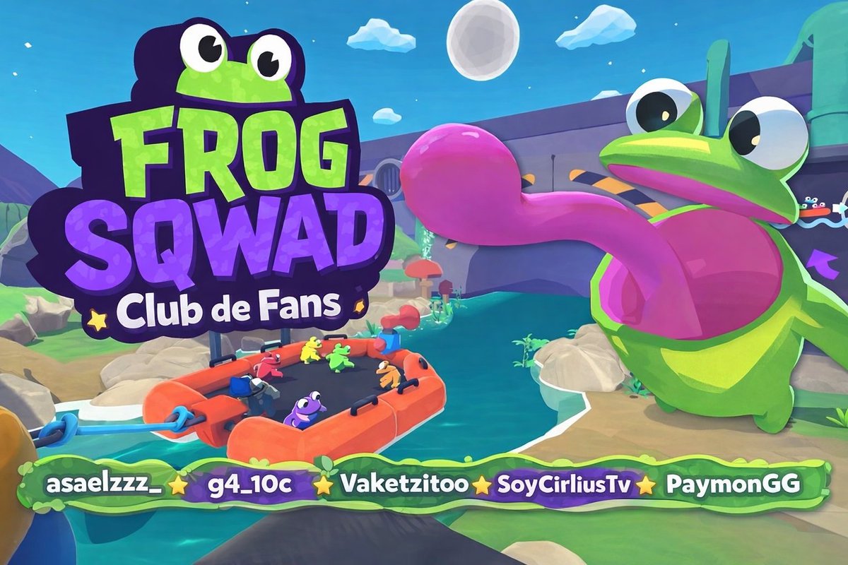 Chavales hoy en Twitch a las 6pm hora changolandia🦍🇲🇽 vamos a jugar Frog Sqwad con el club de fans de grandes fans (soy gran fan 😭) habrá risas, mentadas de madre y morras chidas para que le caigan 😼

<a href="/Payy_GG/">PaymonGG 𖤐</a> 
 
<a href="/cirlius/">SoyCirlius 🇻🇪</a> 
 
<a href="/g4_two2/">G_4</a> 

<a href="/AsaelZzz/">asael</a>