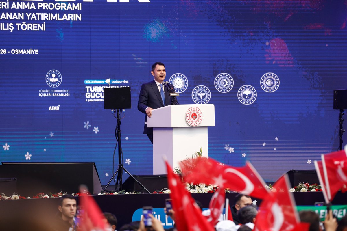 Toki_Kurumsal's tweet photo. 📍 Osmaniye

🏘️ Cumhurbaşkanımız Sn. @RTErdogan'ın teşrifleri, Bakanımız Sn. @murat_kurum ve TOKİ Başkanımız Sn. M. Levent Sungur'un katılımlarıyla "6 Şubat Depremleri Anma Programı ve Yapımı Tamamlanan Yatırımların Toplu Açılış Töreni" gerçekleştirildi.

#TürkiyeminGücüneBak https://t.co/lTeKVRWa4Y