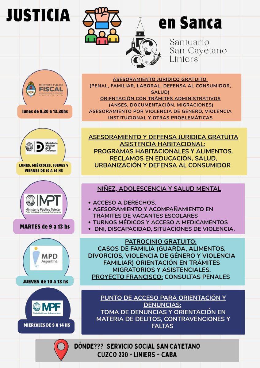SCLiniers's tweet image. Acceso a la Justicia en San Cayetano 👇