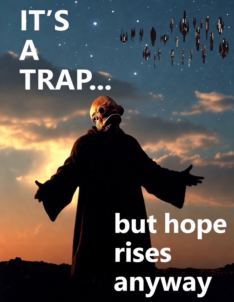 RealTrapCoin's tweet image. It's Trap? No. 

#StarWars #solanamemecoin #itstrap