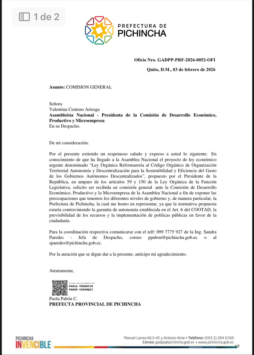 MonicaAlemanM's tweet photo. @DiegoSalasB propuso un cambio del orden del día en la Comisión de @DesarrolloEcAN para escuchar a las voces que han solicitado comparecer por la Ley Económica Urgente que afecta a los GAD. ADN se negó con una excusa preocupante: “son dos leyes urgentes y no hay tiempo”.

La "urgencia" no puede ser argumento para cerrar el debate ni para legislar de espaldas al territorio.
Si una norma impacta a municipios, prefecturas y juntas parroquiales, lo mínimo democrático es escuchar antes de decidir.

Sin comparecencias, esto no es eficiencia: es imposición. 

#ElCarnavalazoDeNOBOA