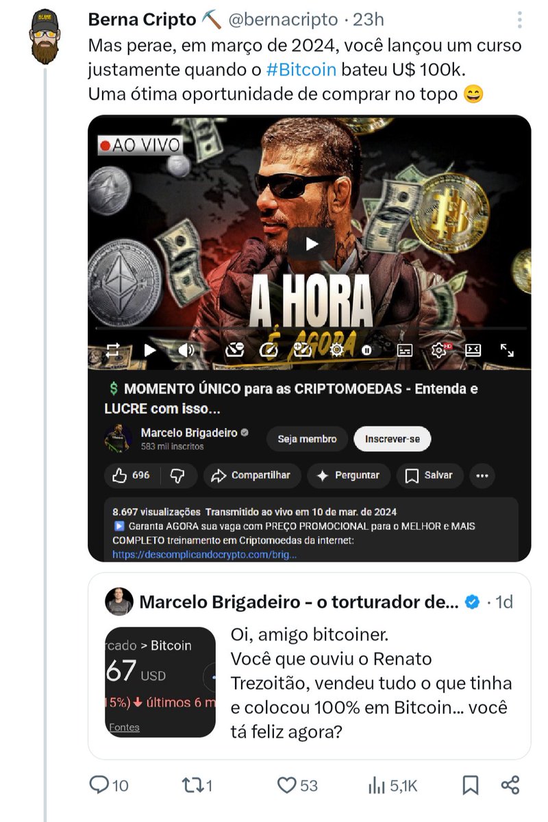 Choquei BTC tweet media