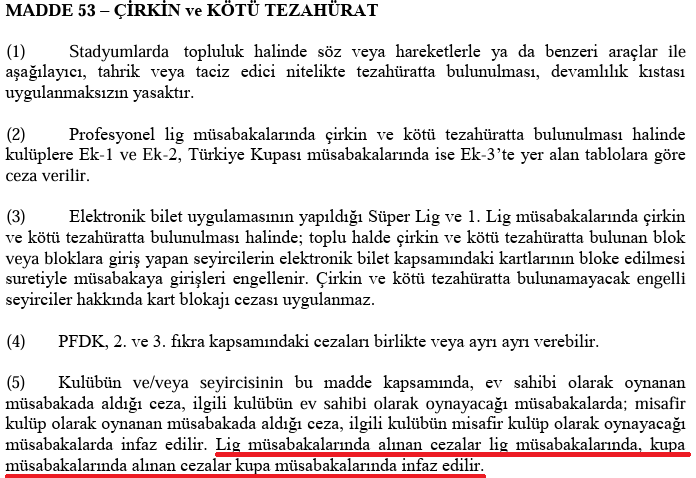 _eroloz's tweet photo. @FatihToksoy48 @NedimSrlgl PFDK kararı yanıltıcı şekilde kaleme alınmış. Bir sonraki lig maçında uygulanacağının karardan açıkça anlaşılması gerekirdi. Talimatın ilgili maddesine bakmadan bu husus anlaşılmıyor, ki seyircinin buna vakıf olmasını beklemek doğru değil. https://t.co/Es9vdFdvKp
