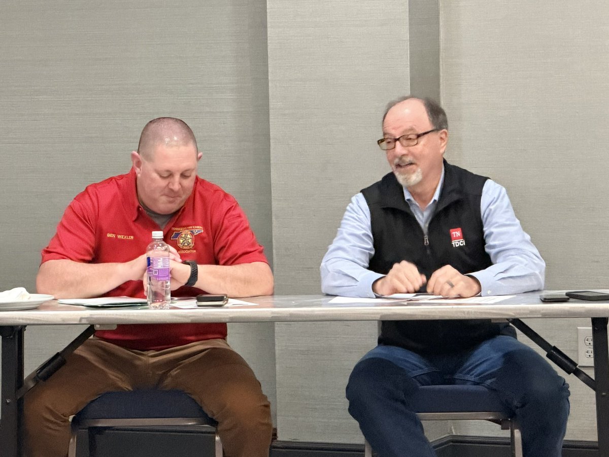 Tennfirechiefs's tweet photo. TFCA Winter Conference ‘26
Kingsport, TN 
DAY 3

This morning TFCA board meeting with a wrap up of a successful regional meeting https://t.co/rMRRgapNsW