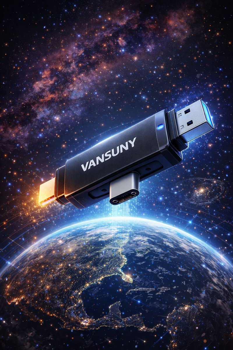 VansunyEmma's tweet image. 🌌🚀 One Drive. Infinite Possibilities.

🔌 Dual interface: USB-A + Type-C
🌍 Works across devices, platforms, and worlds
☁️ Ready for work, travel, and beyond

✨ VANSUNY — Storage that spans the universe.

amazon.com/dp/B0DK6VR4JM?…

#VANSUNY #FlashDrive #TypeC