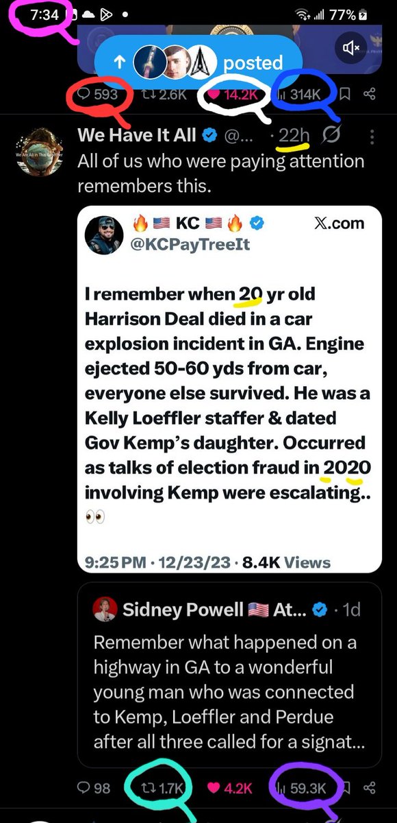 DeanDavis33's tweet image. 5️⃣🐇2️⃣ #FiveTwos 
🐸1️⃣7️⃣ #Seventeen 
1️⃣4️⃣2️⃣ #OneFourTwo 
5️⃣9️⃣3️⃣ #FiveNineThree 🪞
3️⃣1️⃣4️⃣ #ThreeOneFour 
🎰 #WhatAreTheOdds 🪽
7️⃣3️⃣4️⃣ #SevenThreeFour