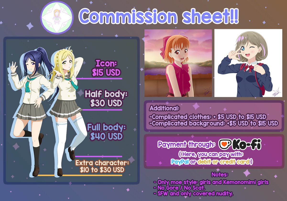 Back in business ✨
More info for DM
#commsopen