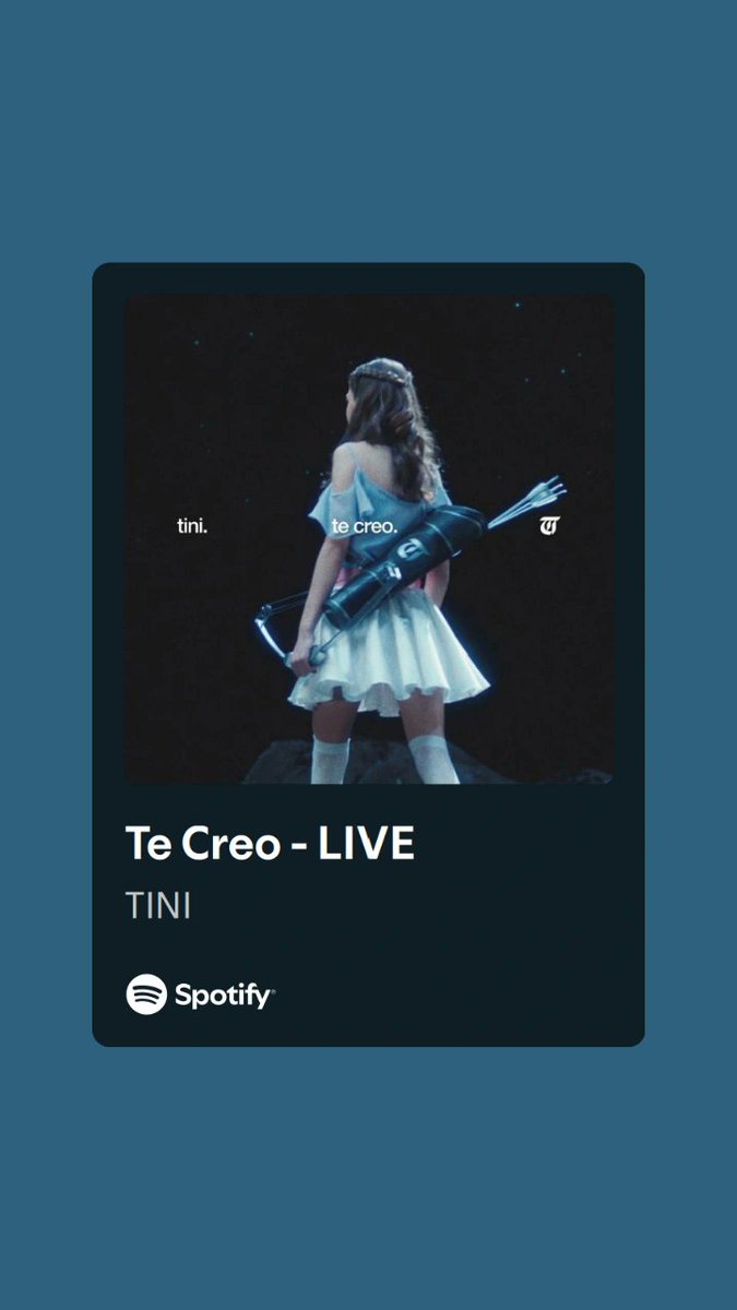 Lo fuerte que es escuchar la versión de "te creo" con la voz de tini adolescente y tener esta nueva versión ahora adulta 😭