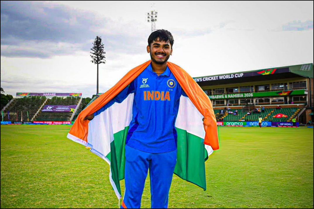 Koushik___07's tweet photo. Congrats Captain 
Chanpion's Team
#INDU19vsENGU19 #U19WorldCupfinal 
#INDU19vsENGU19 https://t.co/kWAzH7luJb