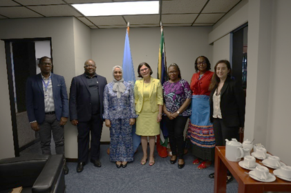 WHOSouthAfrica's tweet photo. @WHOSouthAfrica was pleased to welcome H.E. @DaramaNilvana to our Pretoria offices 🤝🇿🇦🇹🇷. Our discussion reinforced shared public health priorities &amp; strengthened coordination on next steps. #Türkiye is a valued member of @WHO and a strong partner for global health. https://t.co/bor5rUY6xy